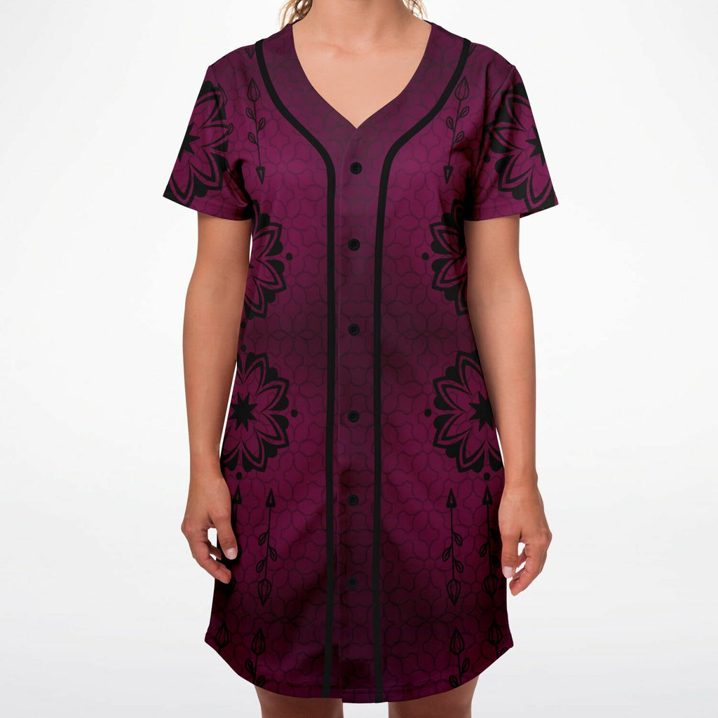 $NiieihiiNookei Baseball Jersey Dress - AOP
