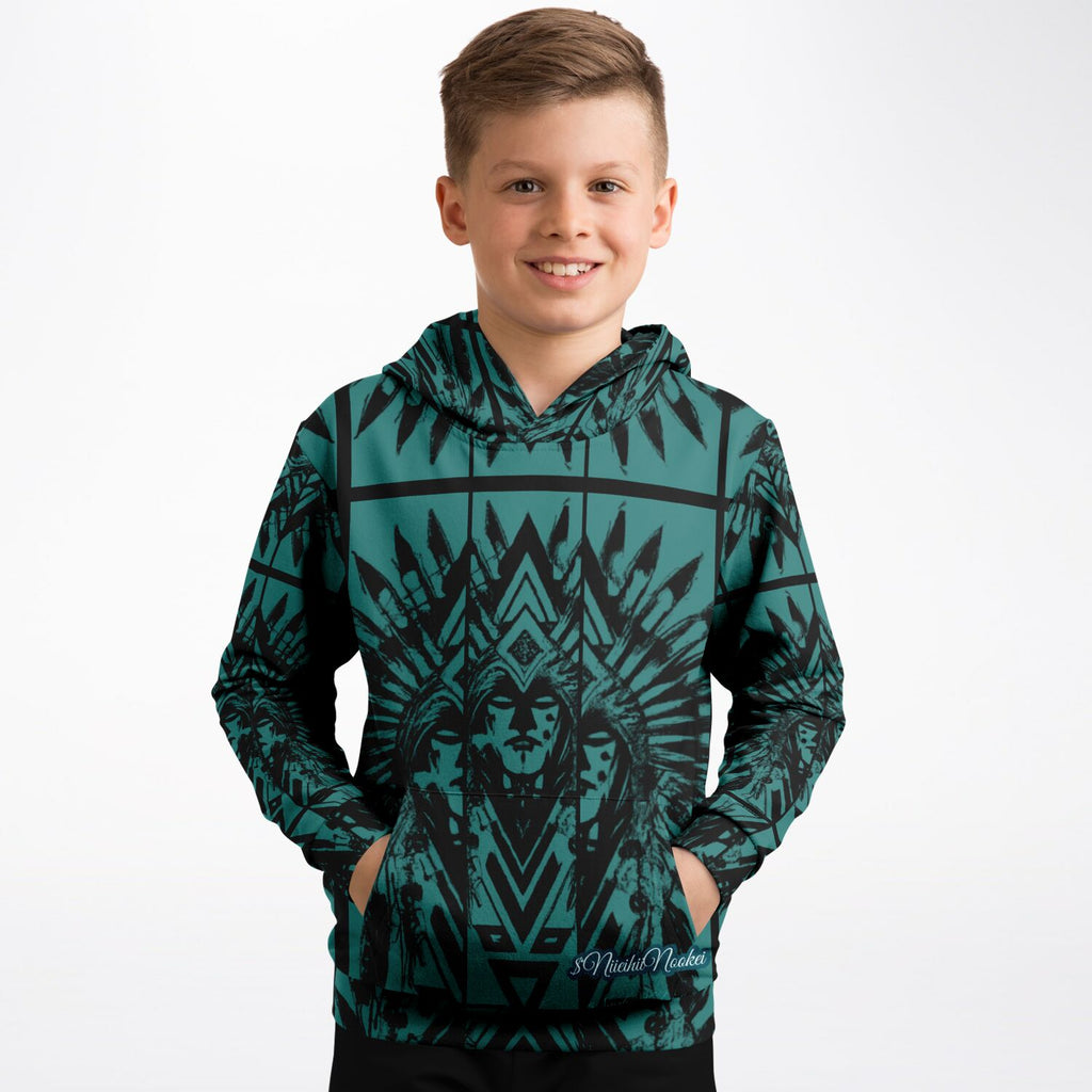 $NiieihiiNookei design Athletic Kids Hoodie - AOP