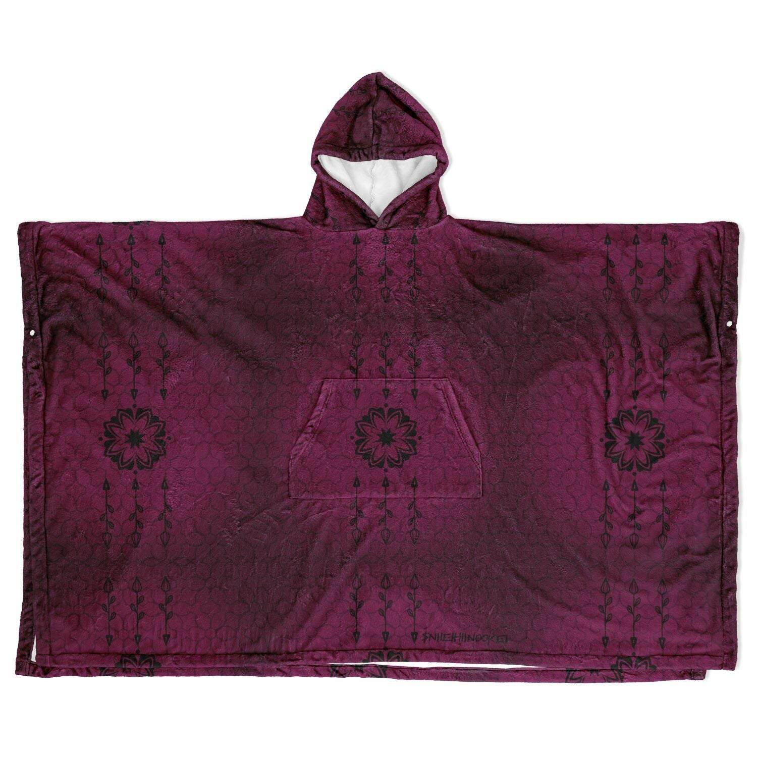 $NiieihiiNookei Flannel Blanket Poncho - AOP