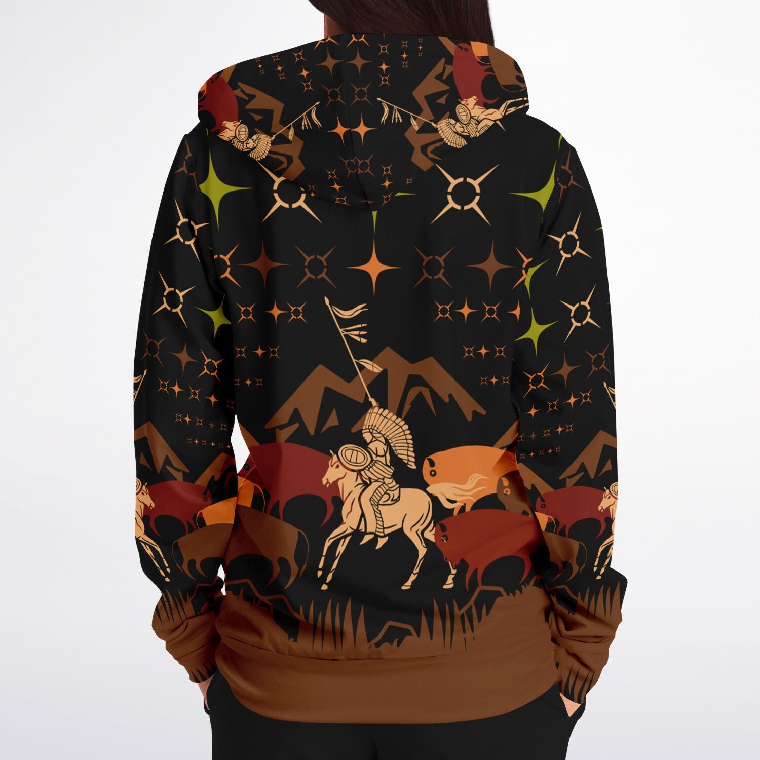 $NiieihiiNookei Athletic Zip-Up Hoodie - AOP