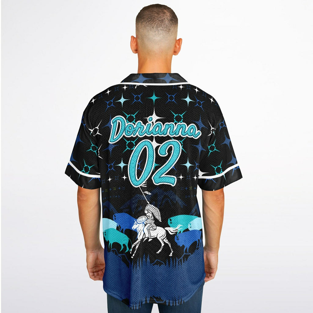 #02 Dorianna Premium Baseball Jersey - AOP
