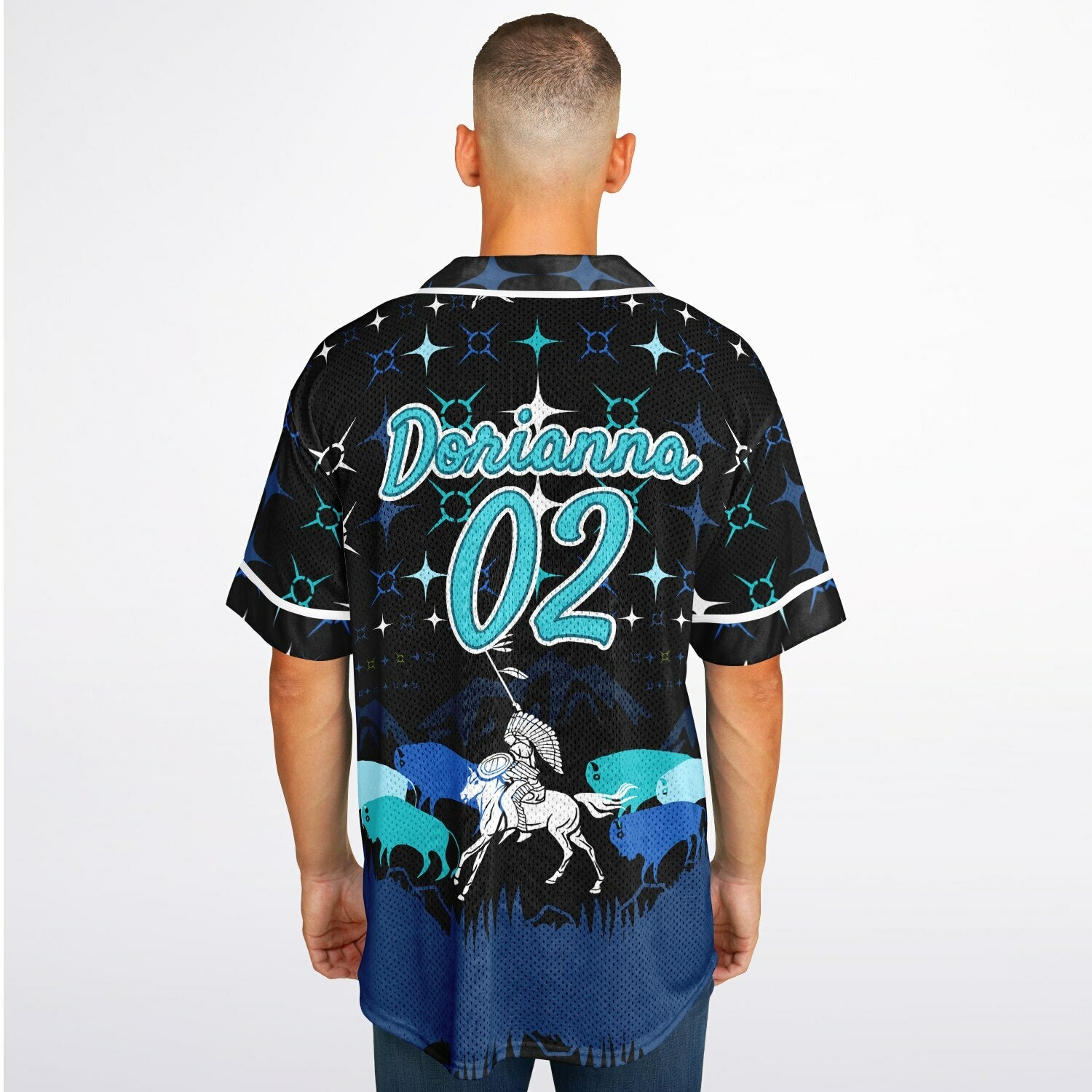 #02 Dorianna Premium Baseball Jersey - AOP