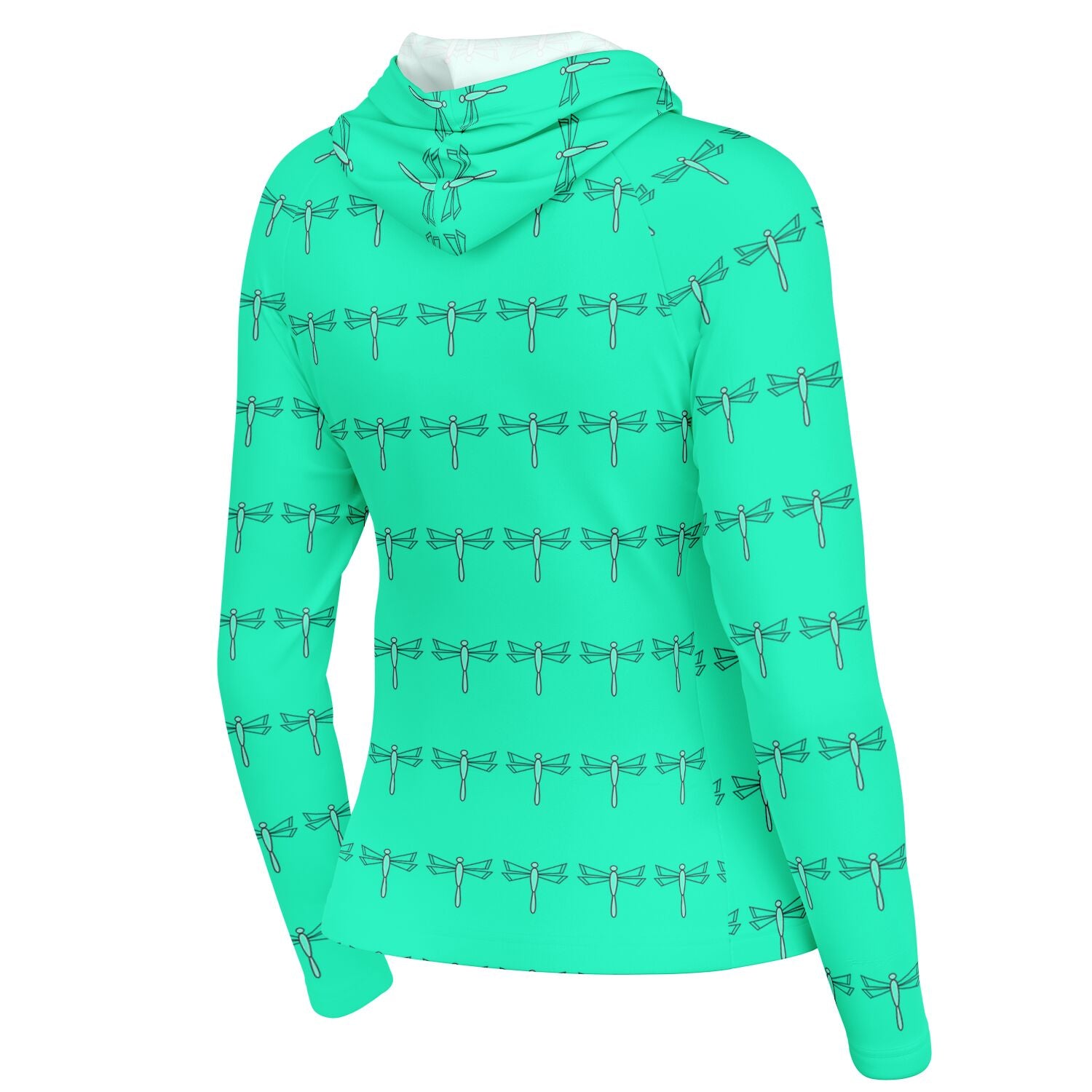 $NiieihiiNookei Women's Long Sleeve Hooded Performance Shirt - AOP