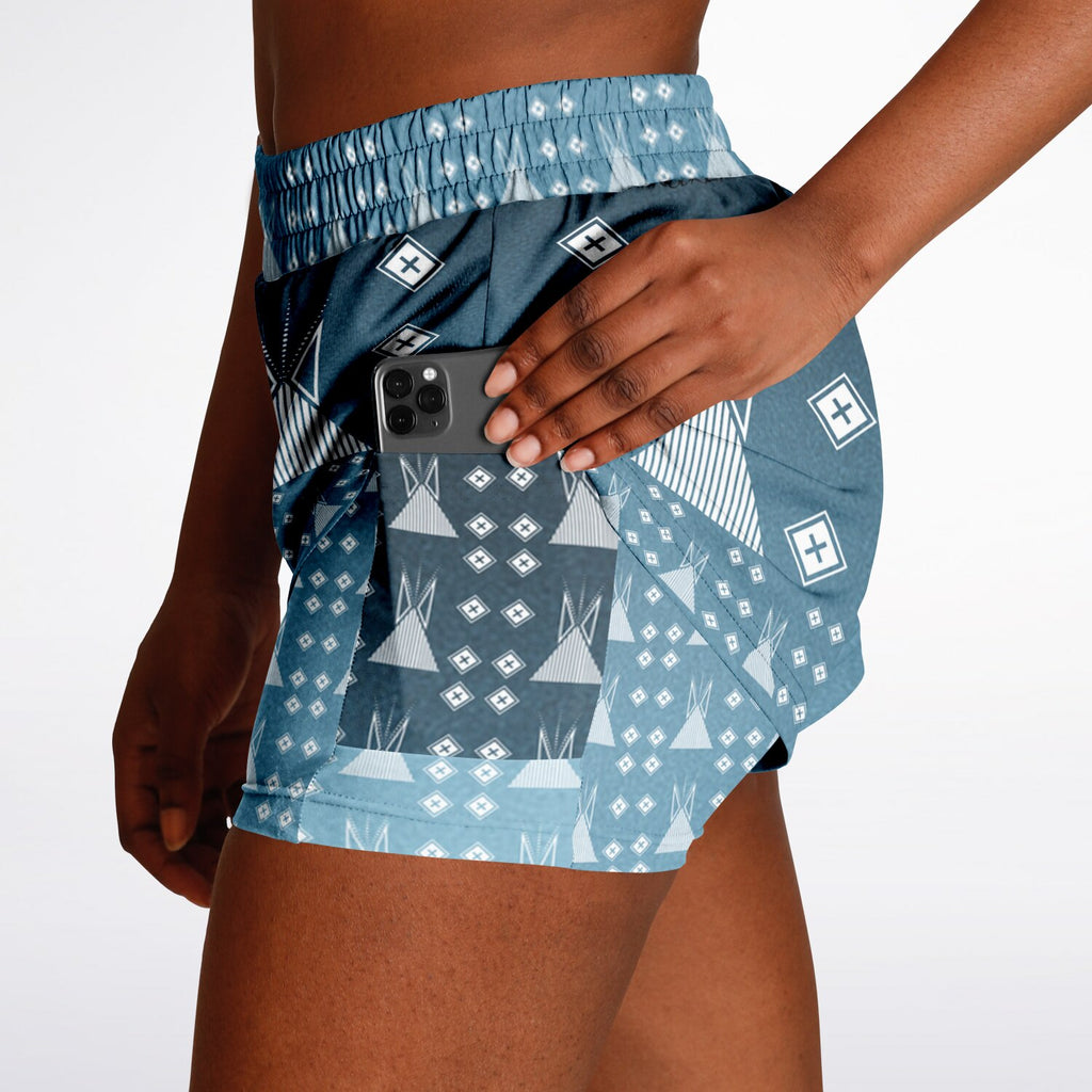 $NiieihiiNookei Women's 2-in-1 Shorts - AOP