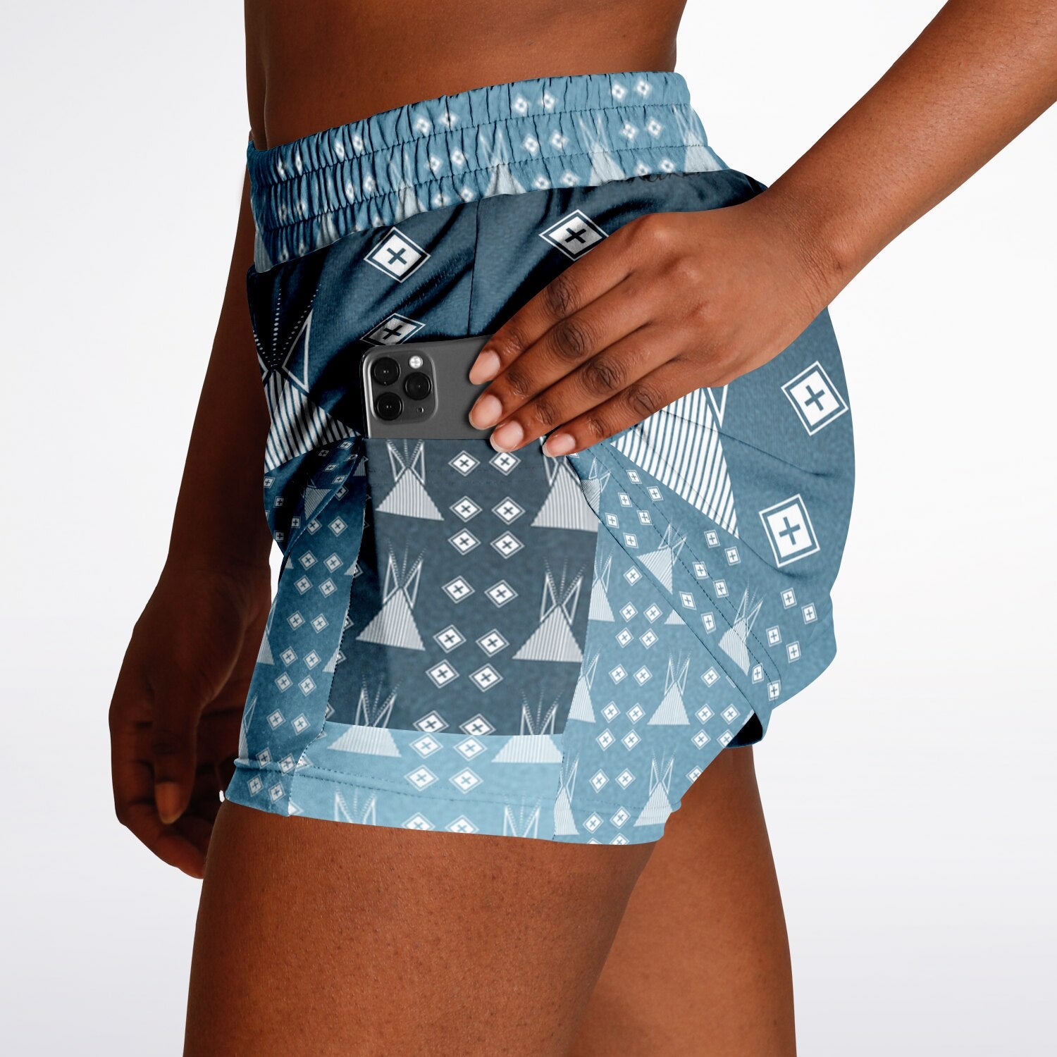 $NiieihiiNookei Women's 2-in-1 Shorts - AOP