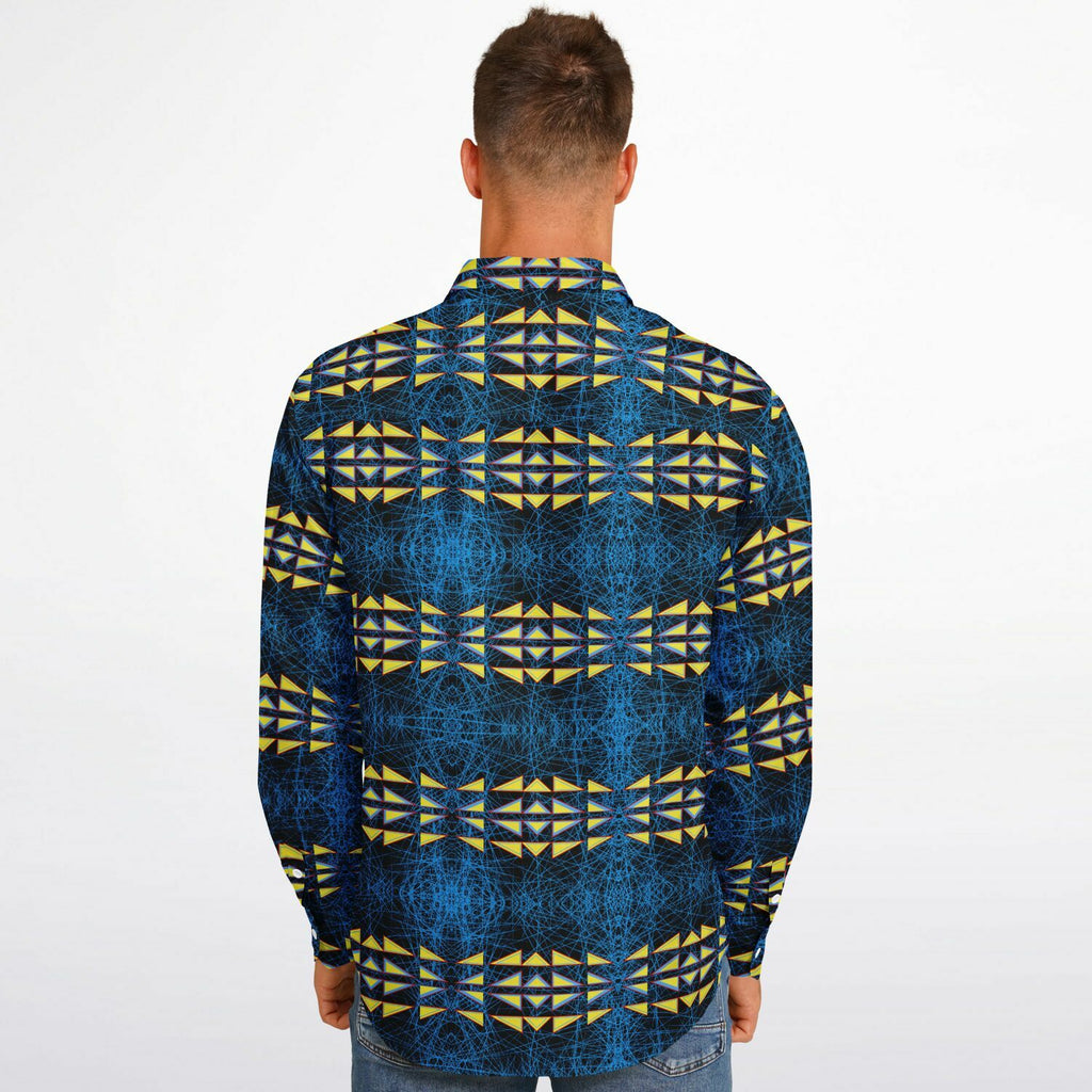 $NiieihiiNookei Long Sleeve Button Down Shirt - AOP
