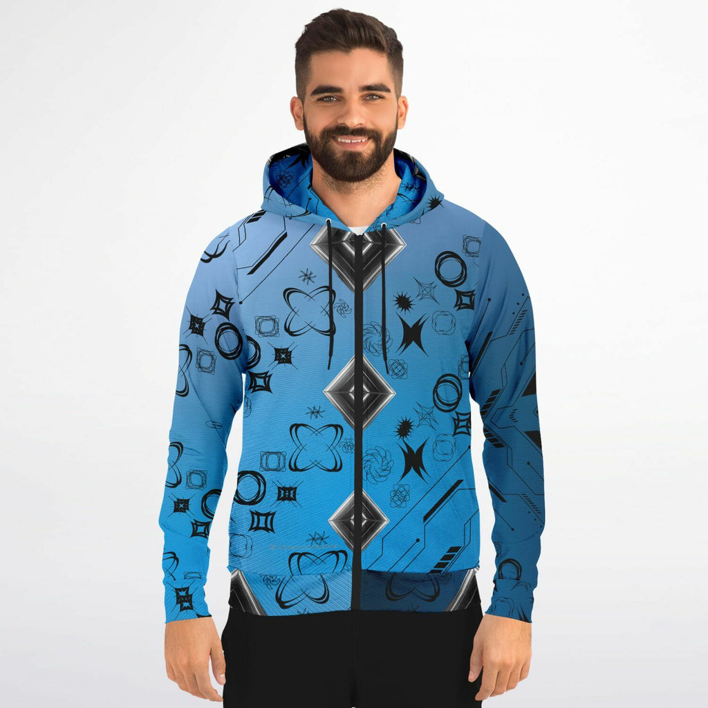 $NiieihiiNookei Athletic Zip-Up Hoodie - AOP