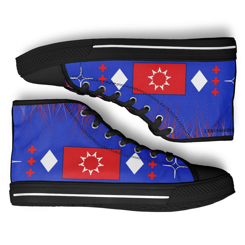 $NiieihiiNookei OST FLAG High Top Shoes - AOP