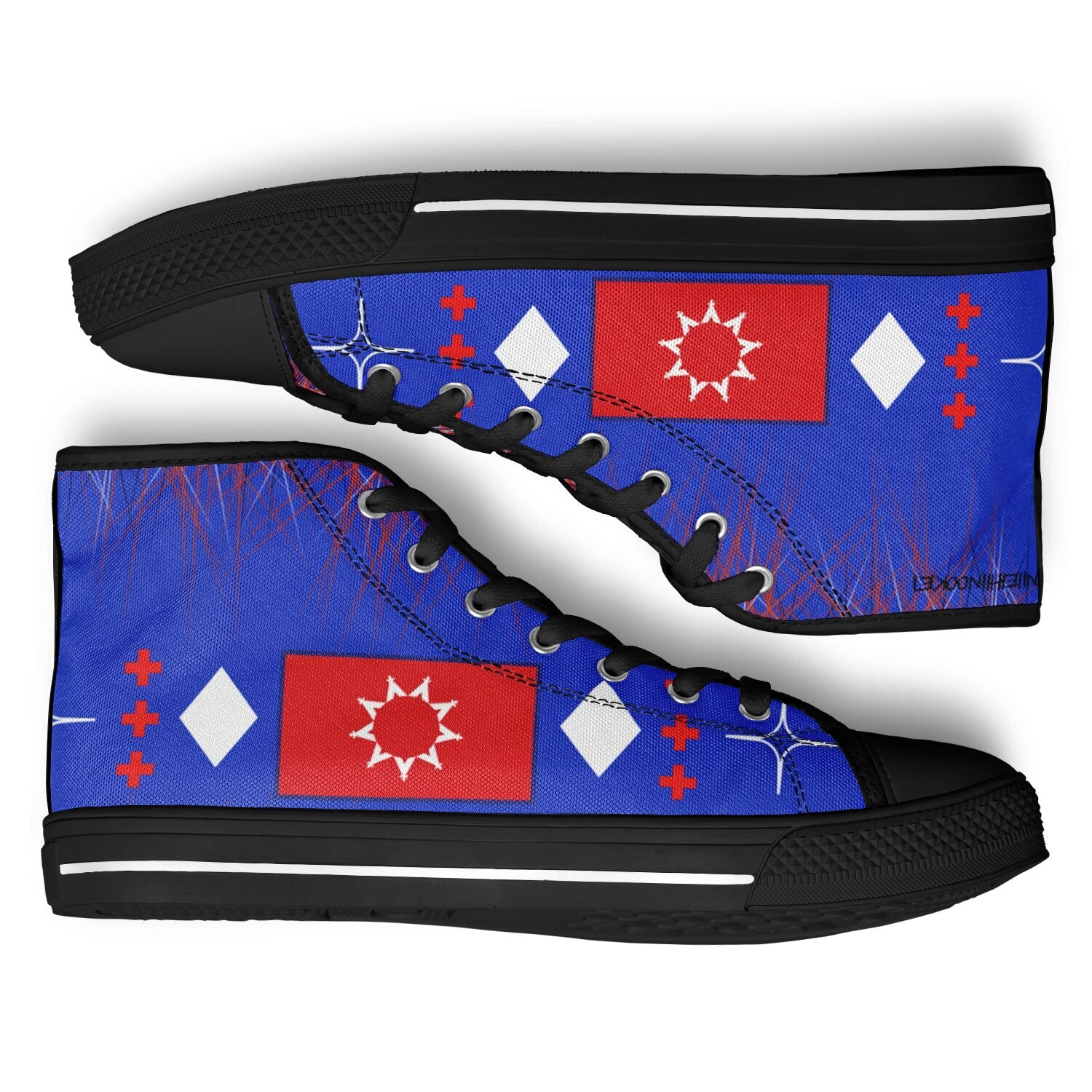 $NiieihiiNookei OST FLAG High Top Shoes - AOP