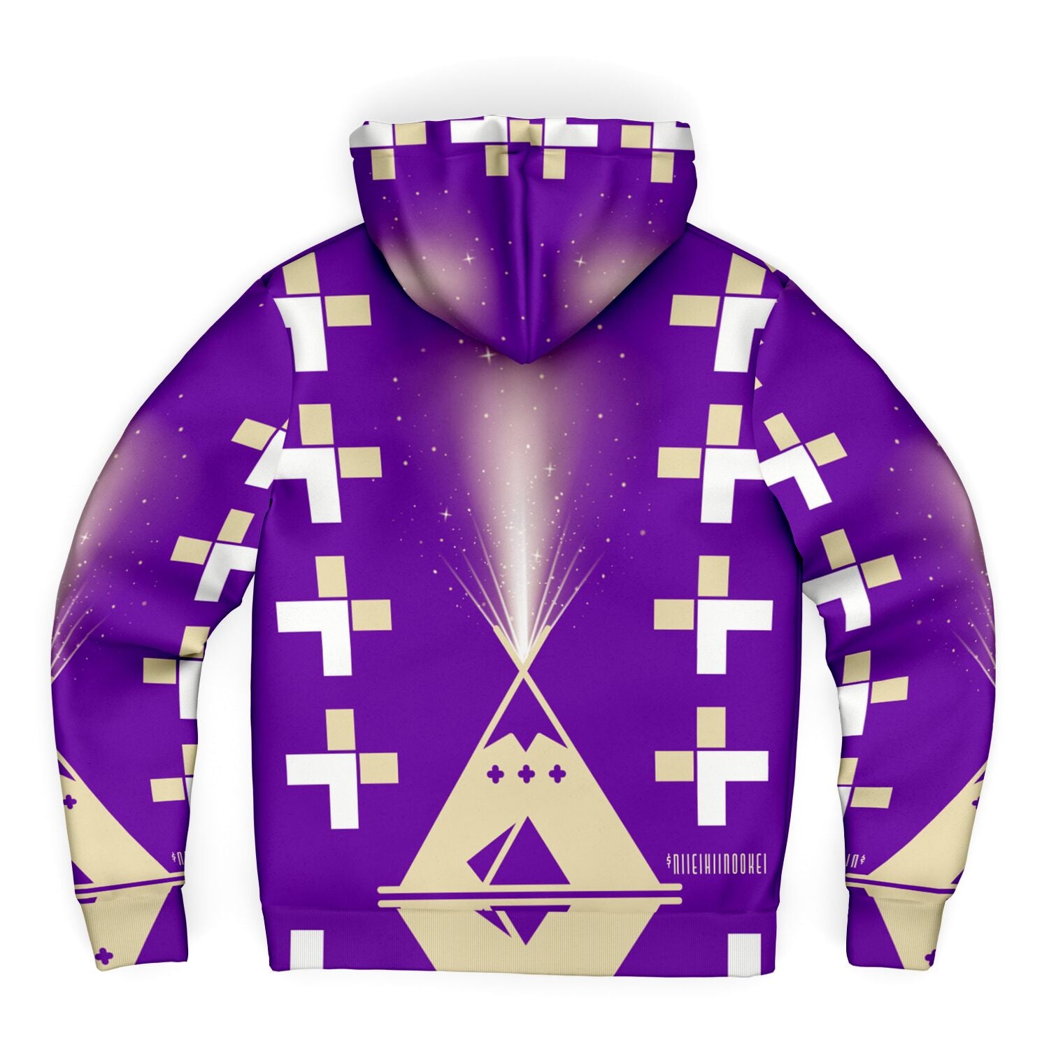 $NiieihiiNookei Microfleece Ziphoodie - AOP