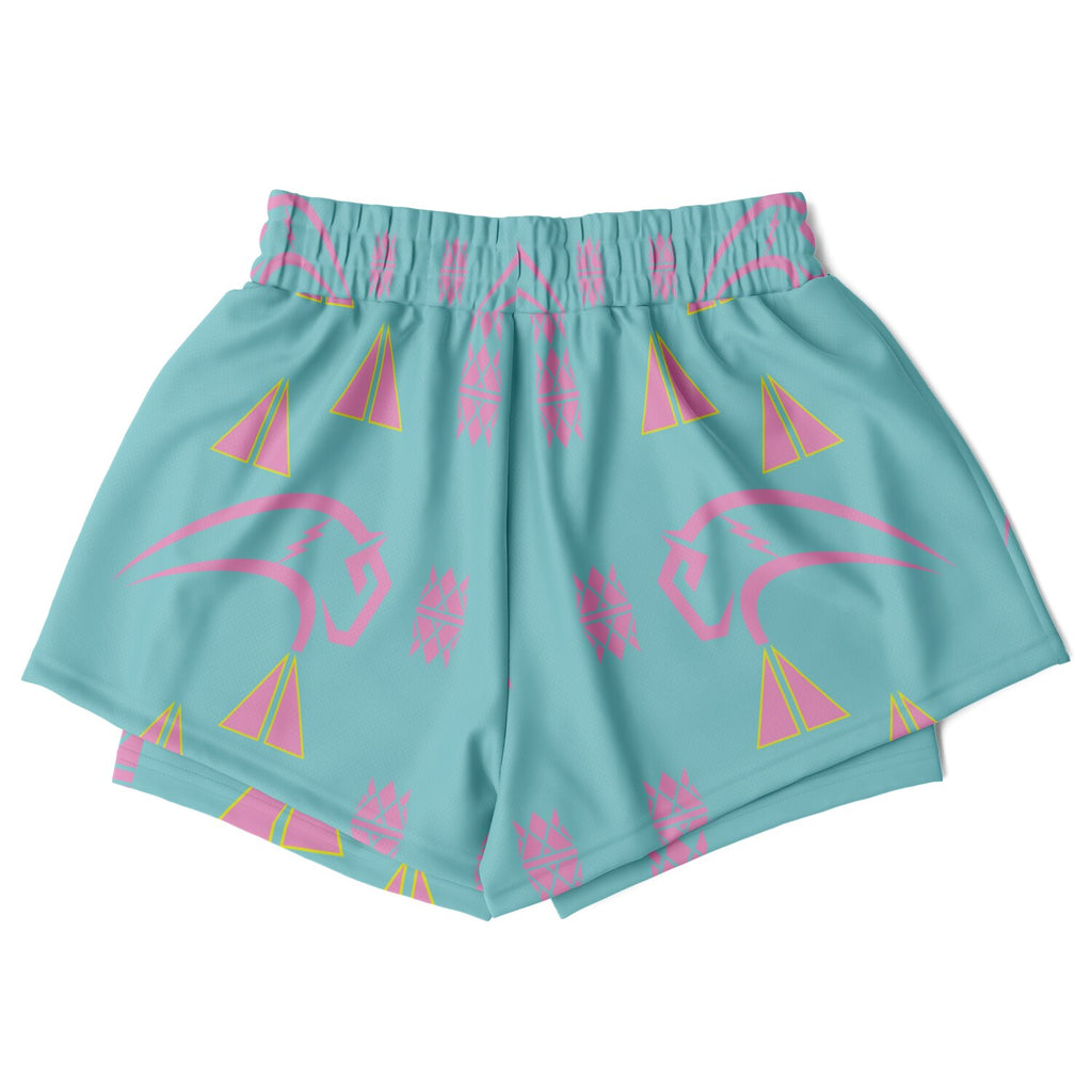 $NiieihiiNookei Women's 2-in-1 Shorts - AOP