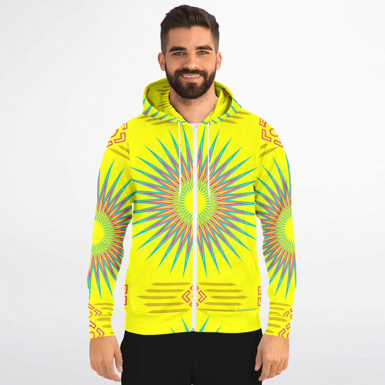 $NiieihiiNookei Fashion Zip-Up Hoodie - AOP