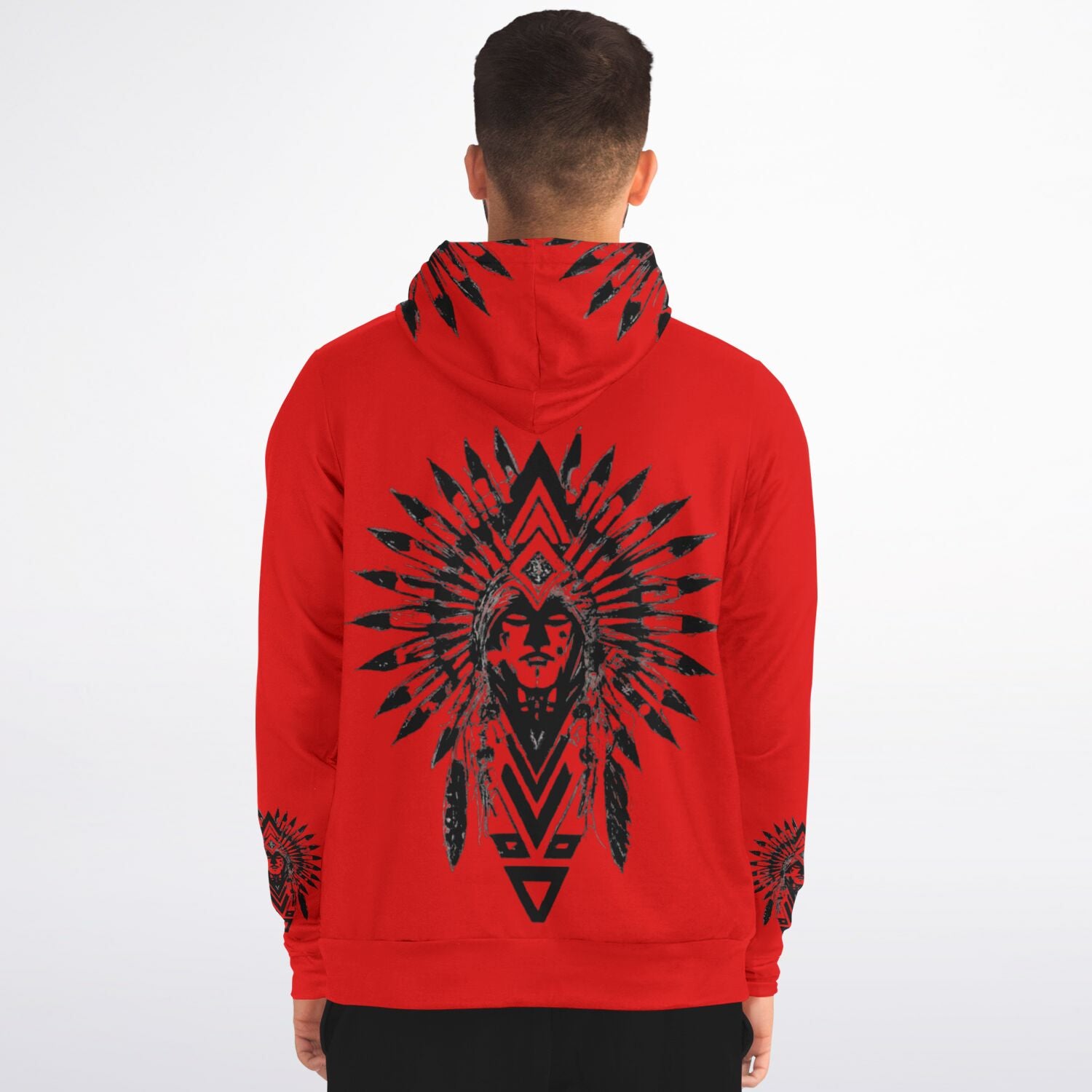 $NiieihiiNookei Athletic Zip-Up Hoodie - AOP