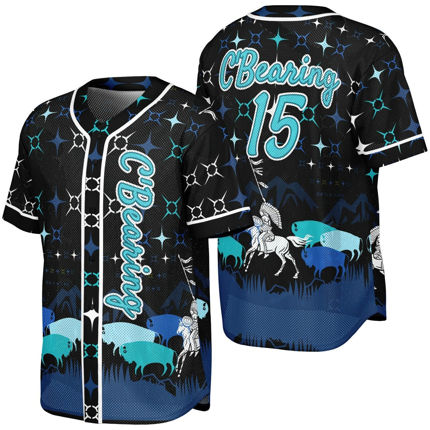 #15 C'Bearing Premium Baseball Jersey - AOP