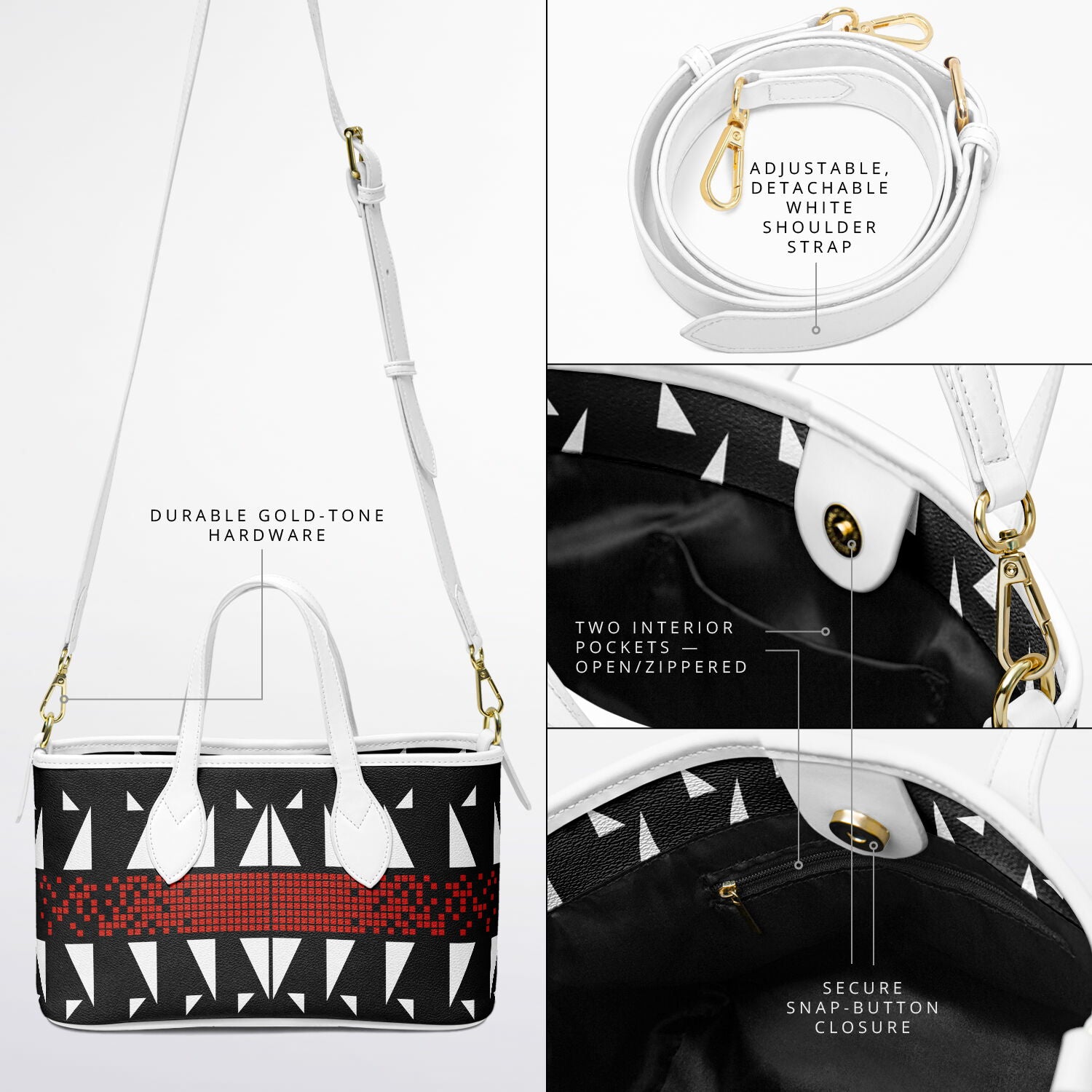 $NiieihiiNookei Leather Tote Bag - AOP