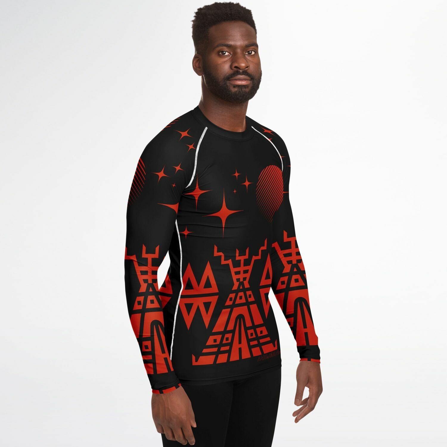 $NiieihiiNookei Men's Rashguard - AOP