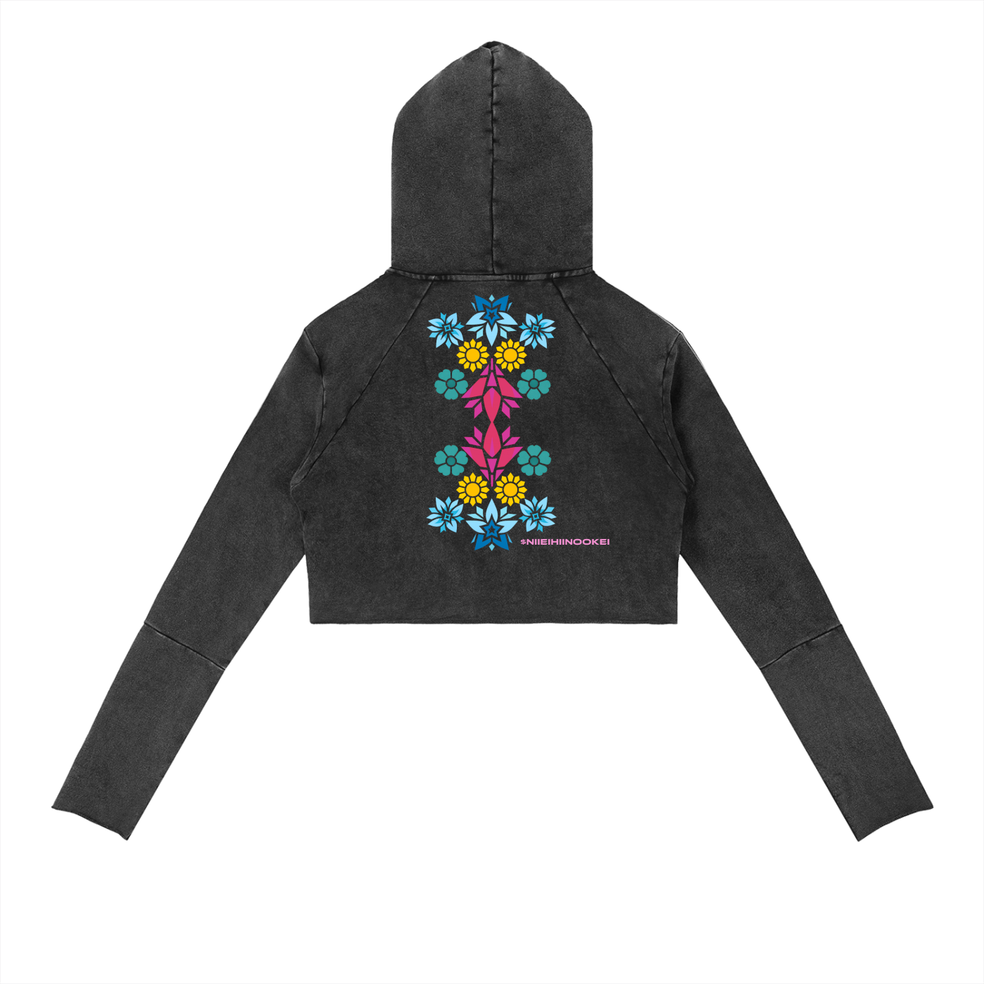 Vintage Washed Raw Edge Hoodie