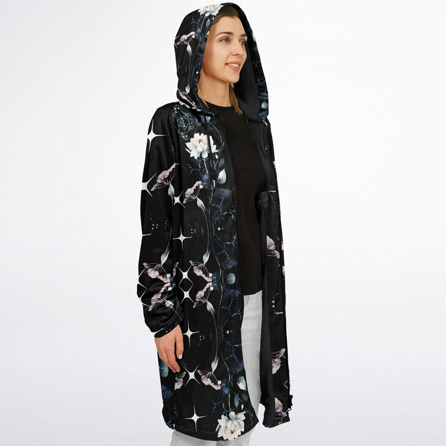 $NiieihiiNookei Zipper Cloak - AOP