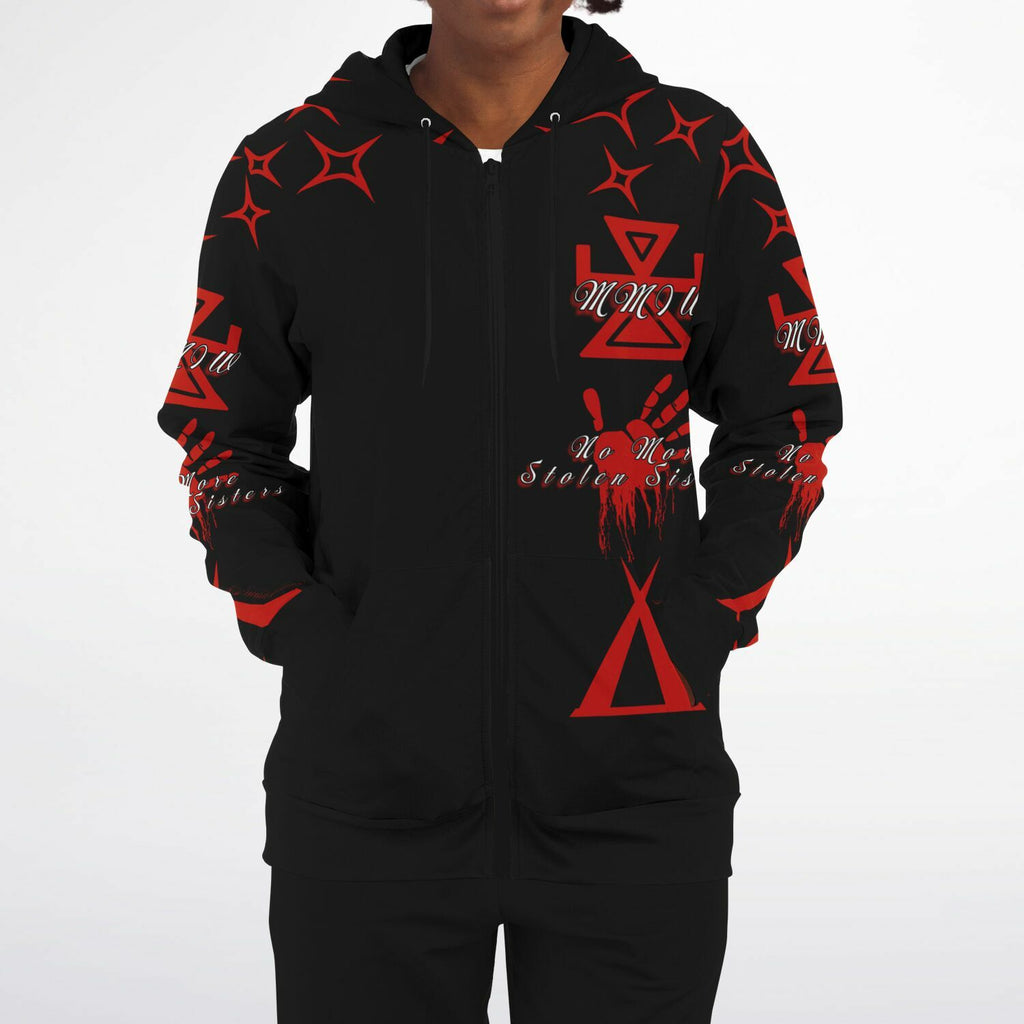 $NiieihiiNookei MMIW Zip-Up Hoodie - AOP