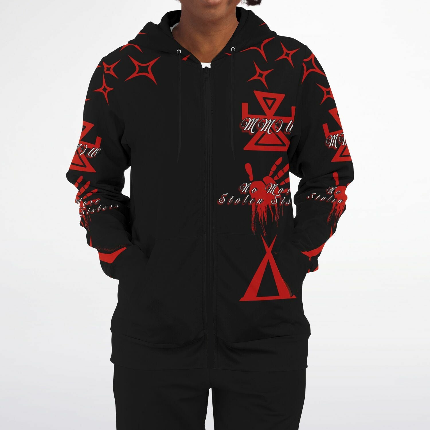 $NiieihiiNookei MMIW Zip-Up Hoodie - AOP