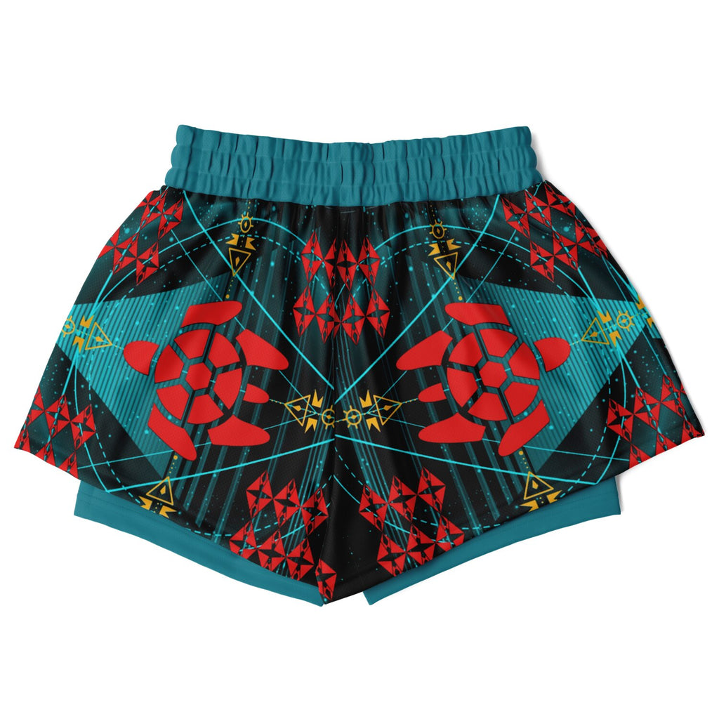 $NiieihiiNookei Women's 2-in-1 Shorts - AOP
