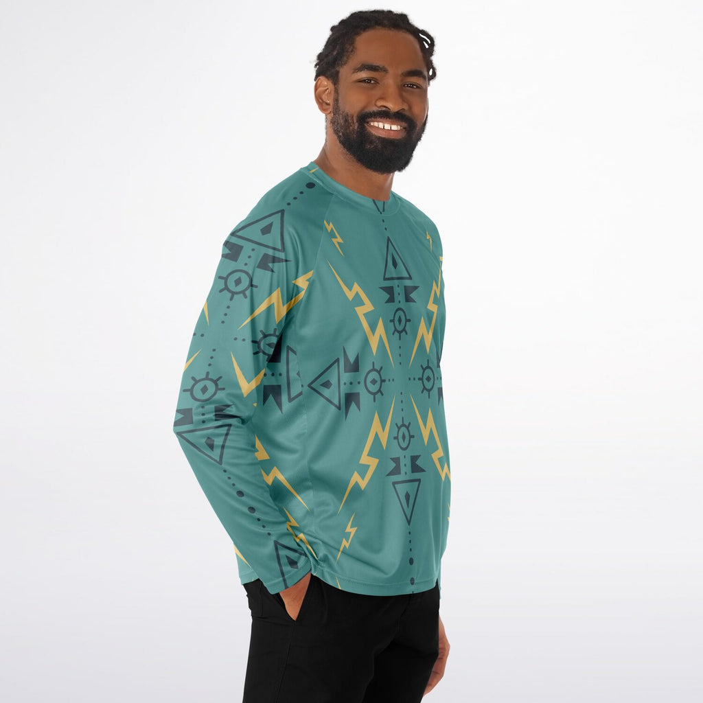 $NiieihiiNookei Men's Long Sleeve Performance Shirt - AOP
