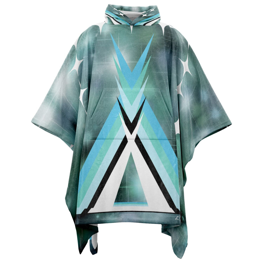 $NiieihiiNookei Flannel Blanket Poncho - AOP