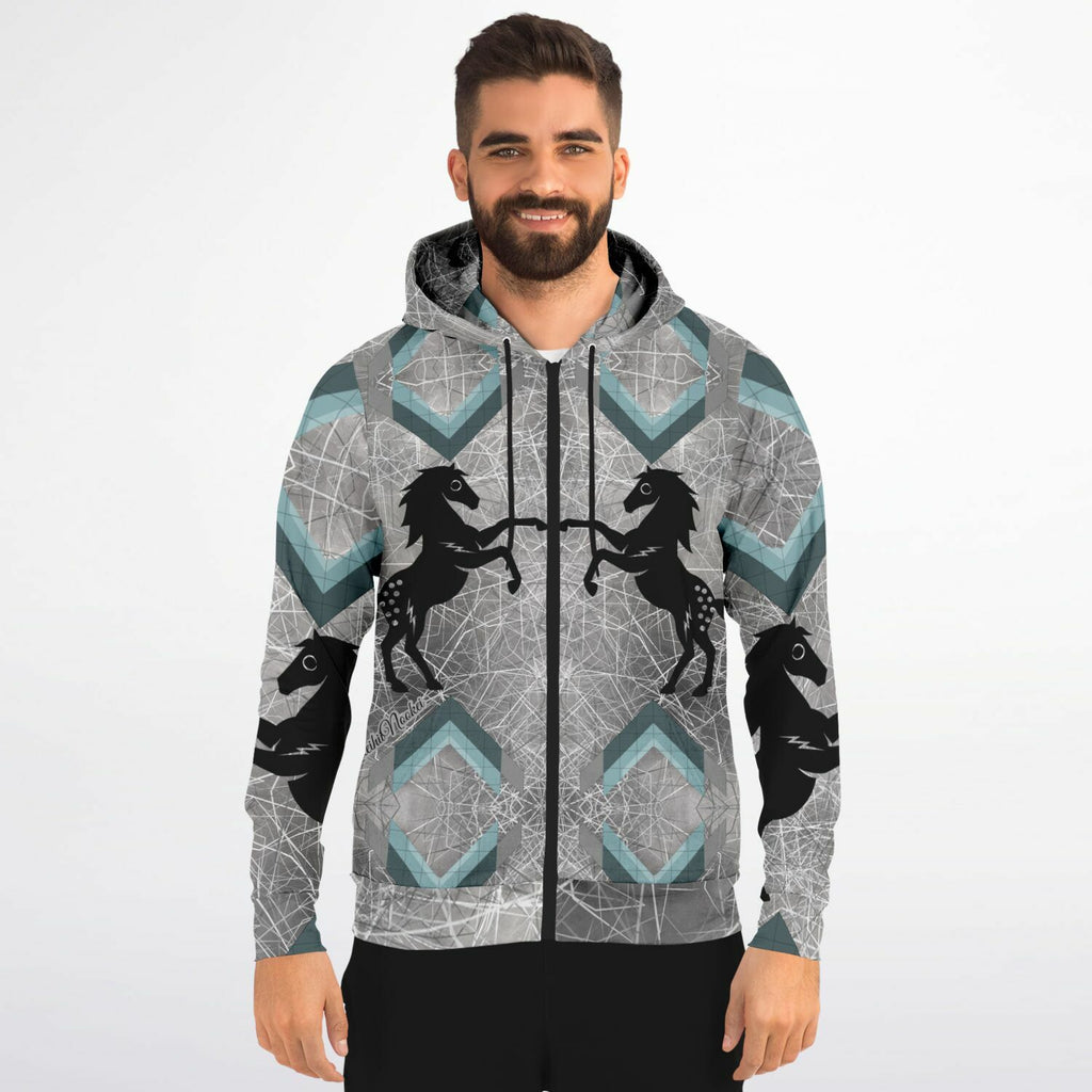 $NiieihiiNookei Fashion Zip-Up Hoodie - AOP