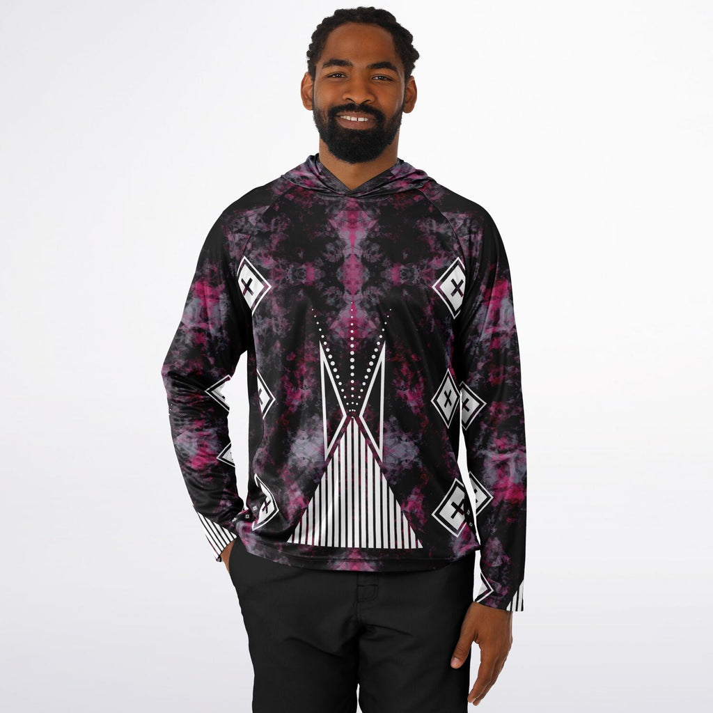 $NiieihiiNookei Long Sleeve Hooded Performance- AOP