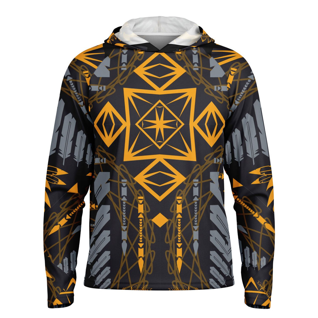 $NiieihiiNookei Long Sleeve Hooded Performance Shirt - AOP