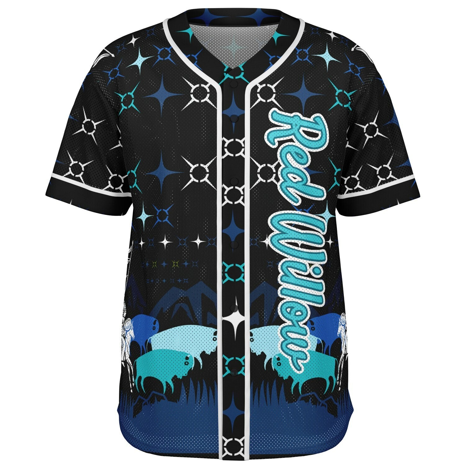 #21 Red Willow Premium Baseball Jersey - AOP