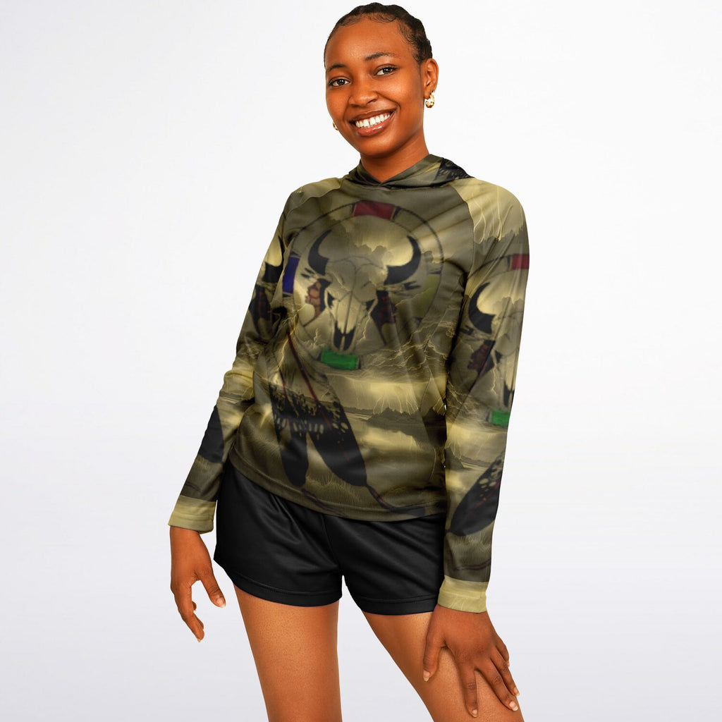 $NiieihiiNookei  Hooded Performance Shirt - AOP