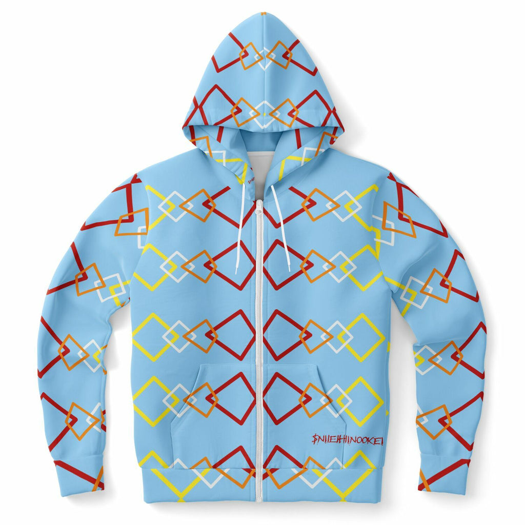 $NiieihiiNookei Athletic Zip-Up Hoodie - AOP