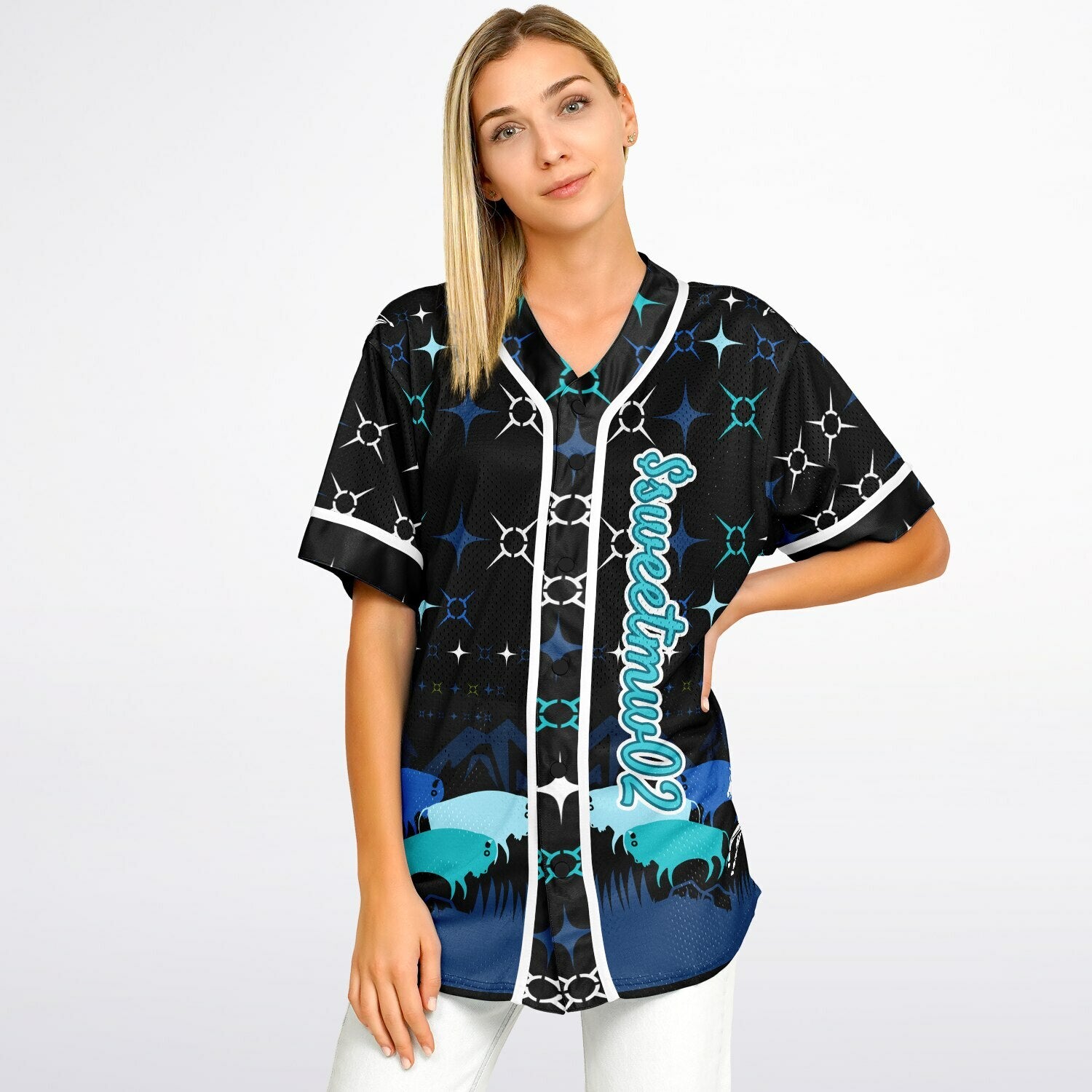 #02 Dorianna Premium Baseball Jersey - AOP