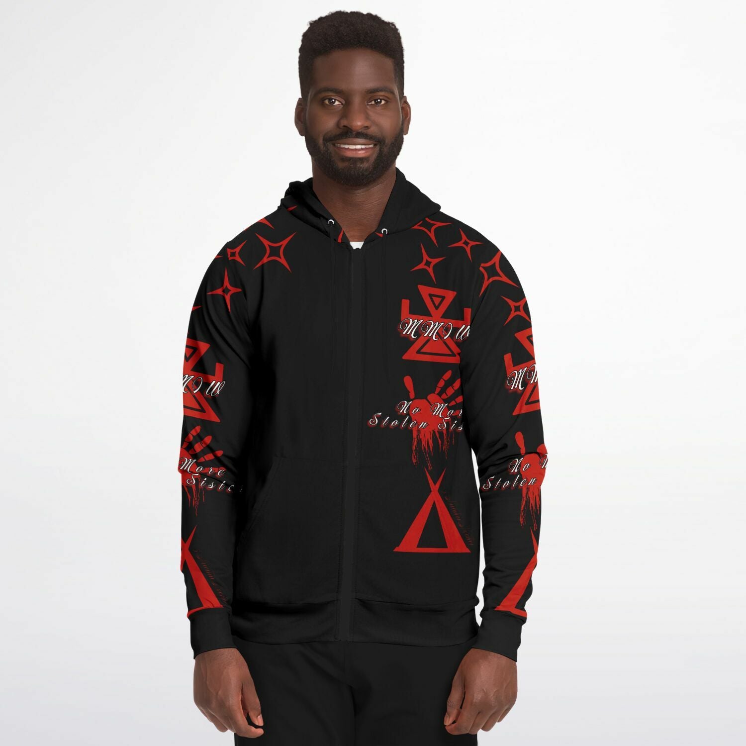 $NiieihiiNookei MMIW Zip-Up Hoodie - AOP