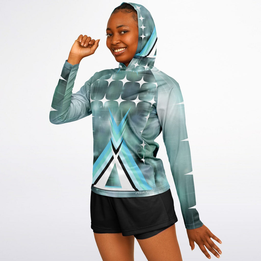 $NiieihiiNookei Hooded Performance Shirt - AOP