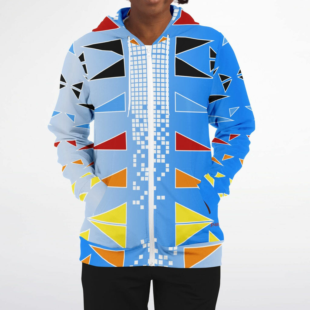 $NiieihiiNookei Fashion Zip-Up Hoodie - AOP