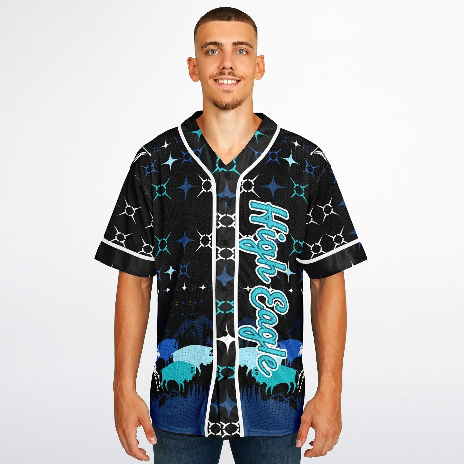 #49 High Eagle Premium Baseball Jersey - AOP