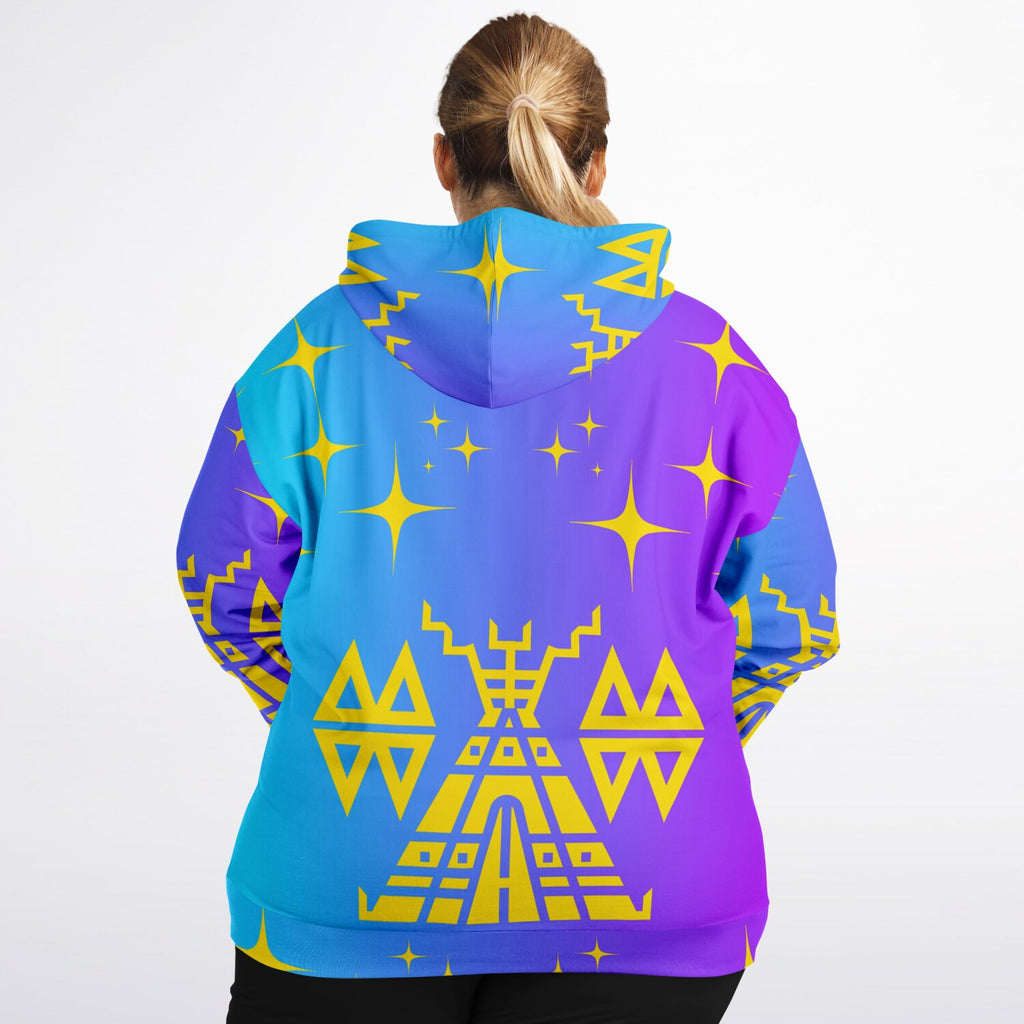 $NiieihiiNookei Fashion Plus-size Ziphoodie - AOP