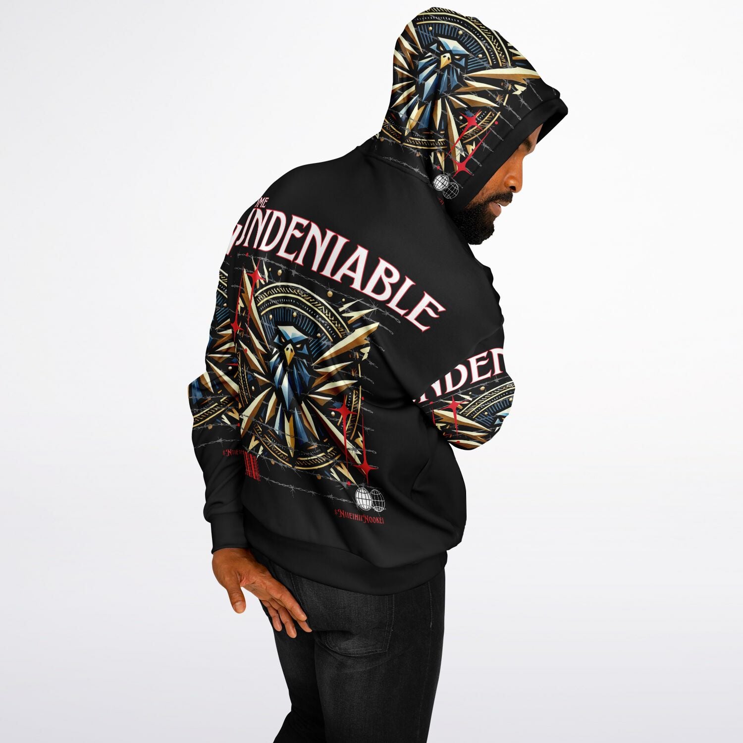 $NiieihiiNookei Heavyweight Oversized Hoodie - AOP