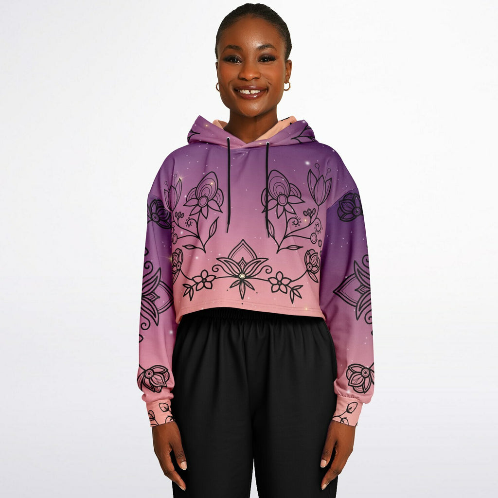 $NiieihiiNookei Fashion Cropped Hoodie - AOP