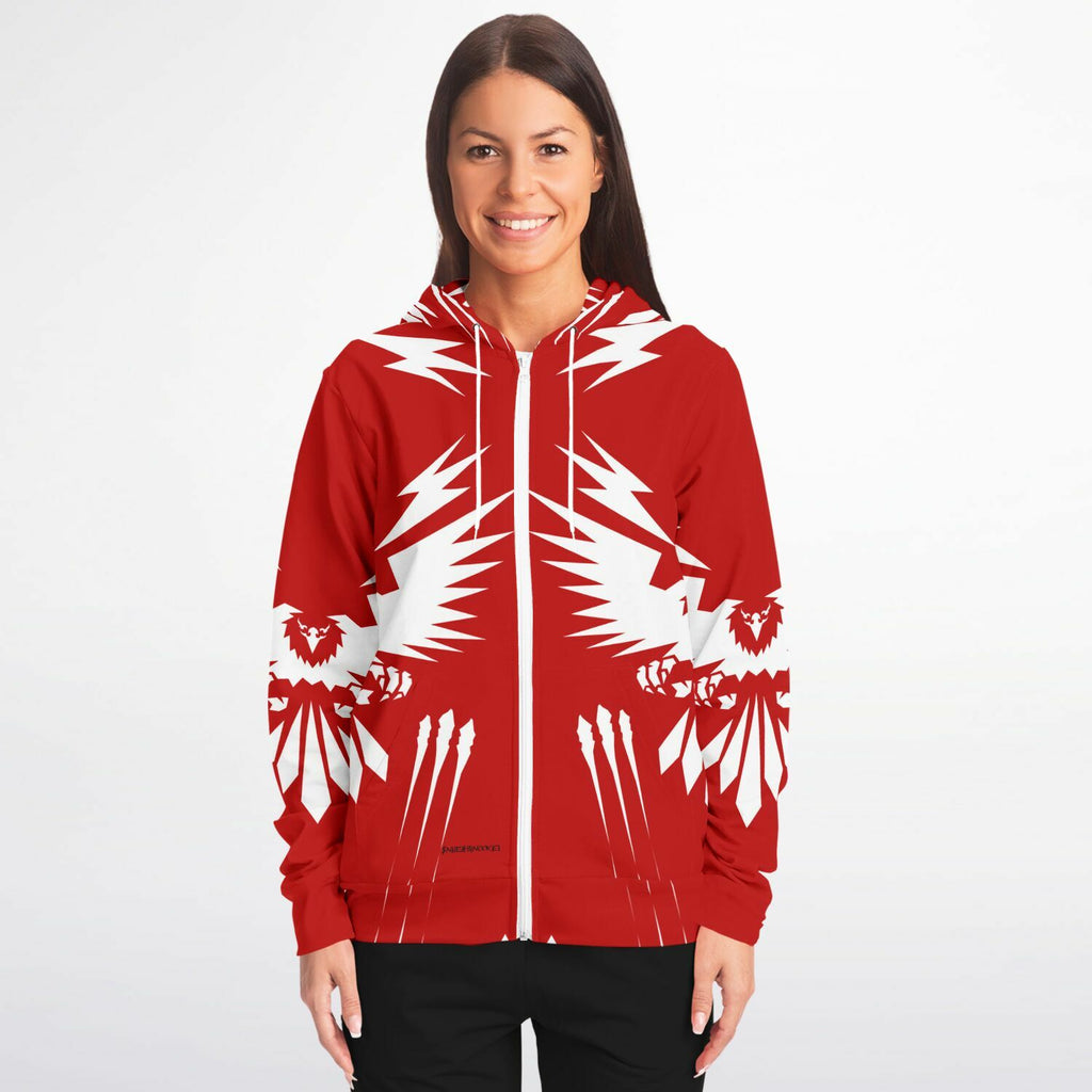 $NiieihiiNookei Athletic Zip-Up Hoodie - AOP