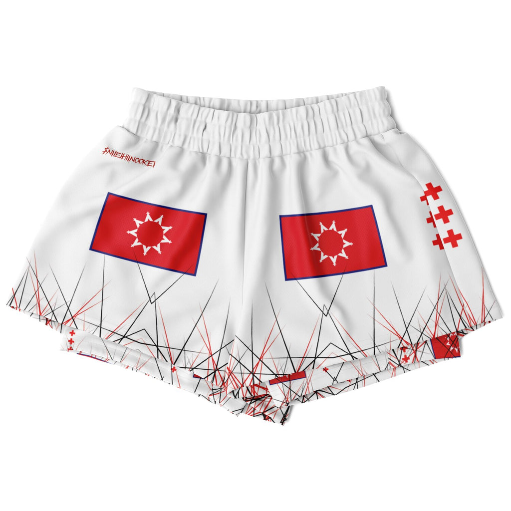 $NiieihiiNookei OST FLAG Women's 2-in-1 Shorts - AOP
