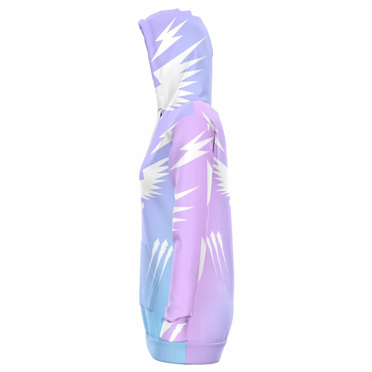 $NiieihiiNookei design Fashion Longline Hoodie - AOP