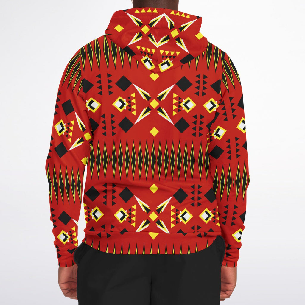 $NiieihiiNookei Athletic Zip-Up Hoodie - AOP