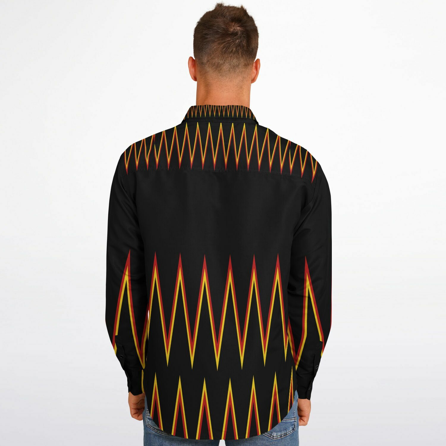 $NiieihiiNookei Long Sleeve Button Down Shirt - AOP