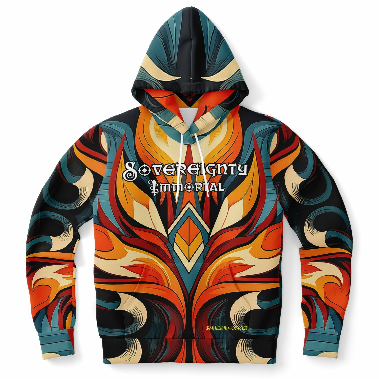 $NiieihiiNookei Sovereignty Immortal Athletic Hoodie - AOP