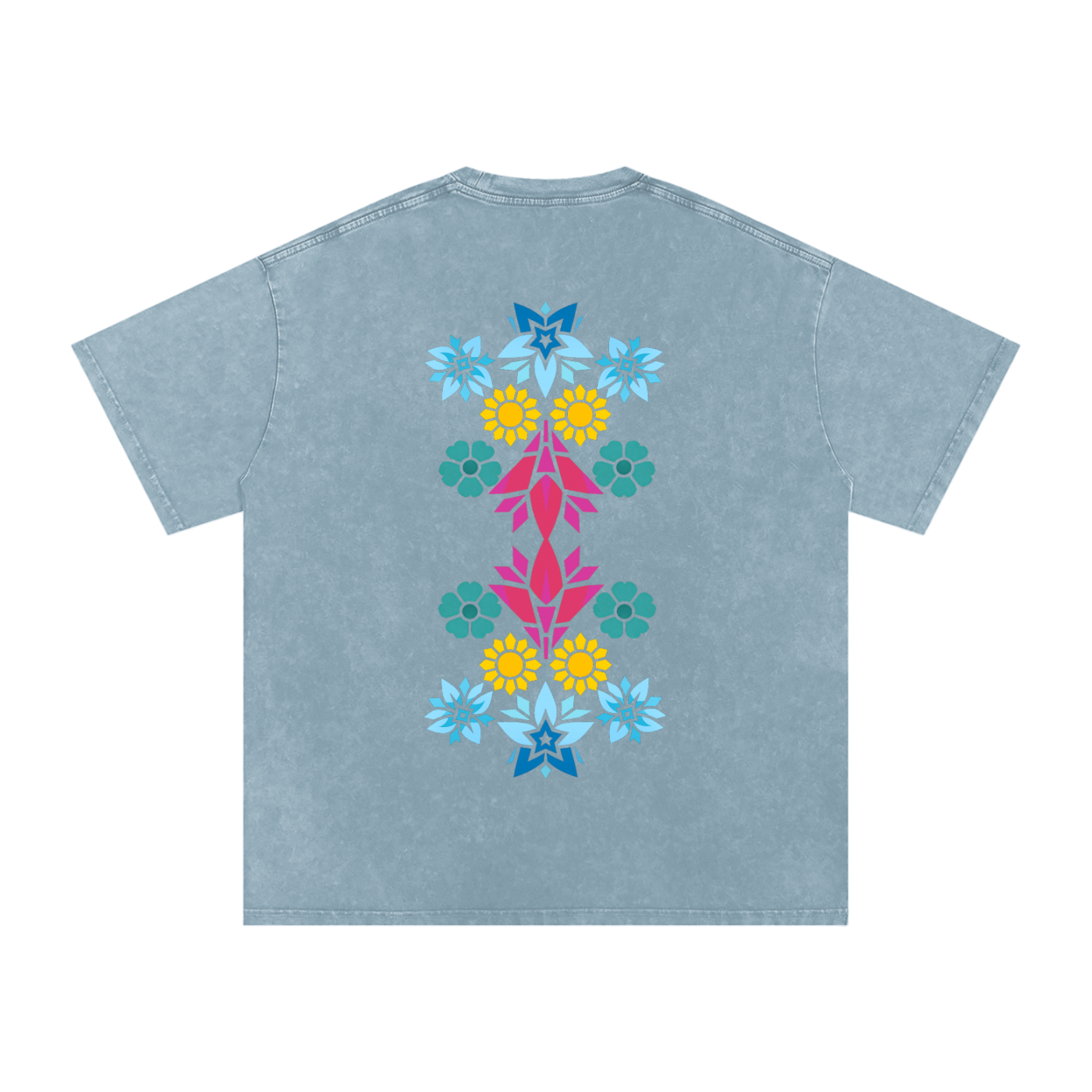 Snow Washed Oversized Cotton T-Shirt