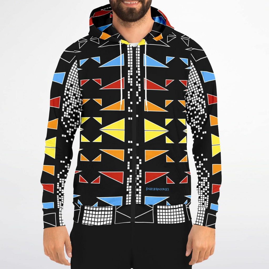 $NiieihiiNookei Fashion Zip-Up Hoodie - AOP
