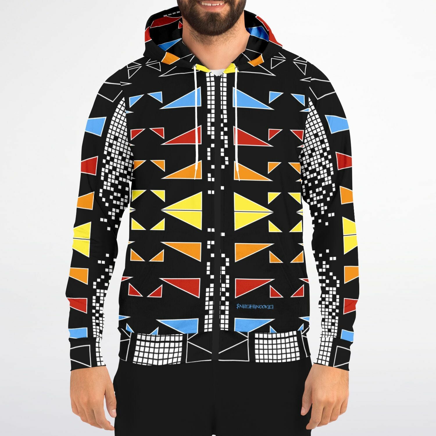 $NiieihiiNookei Fashion Zip-Up Hoodie - AOP